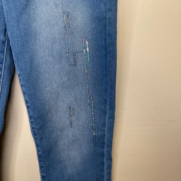 Hydraulic | Y2K Icicle Sequin Embellished Stretch Skinny Jeans - Picture 6 of 10